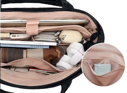 Wasserabweisende Puffer-Tote Bag für Damen