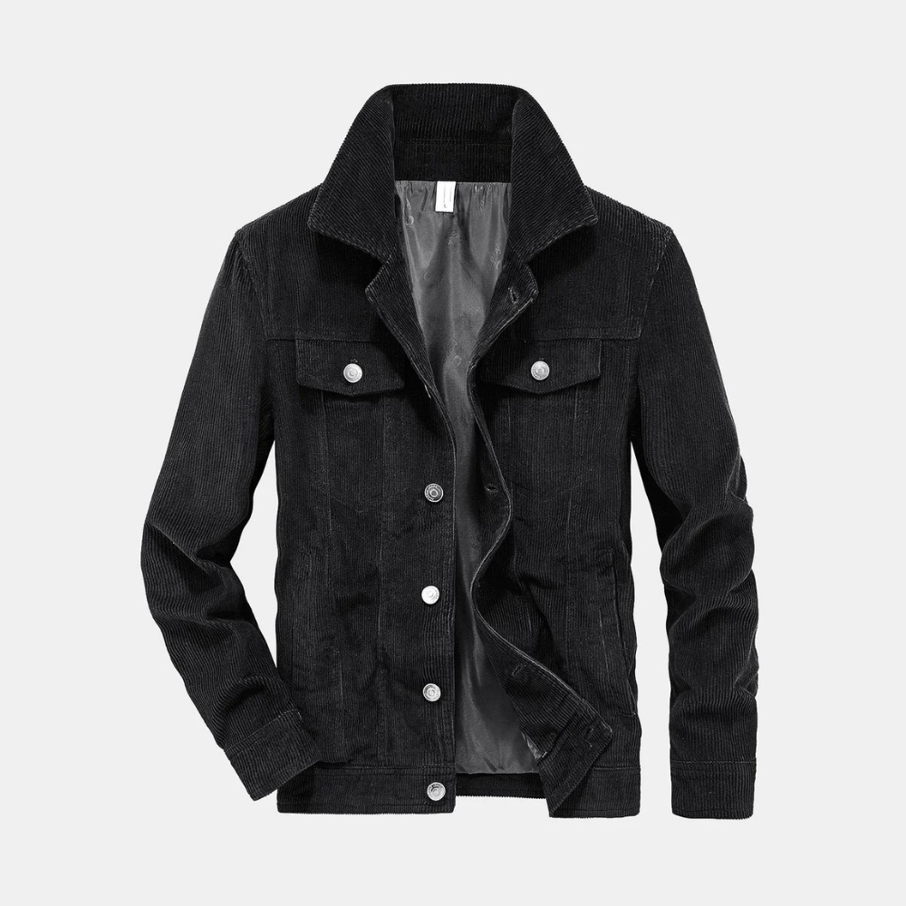 Herren Cordjacke Mit Klassischem Design