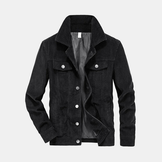 Herren Cordjacke Mit Klassischem Design