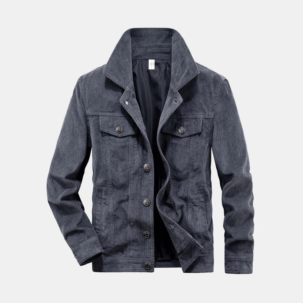 Herren Cordjacke Mit Klassischem Design