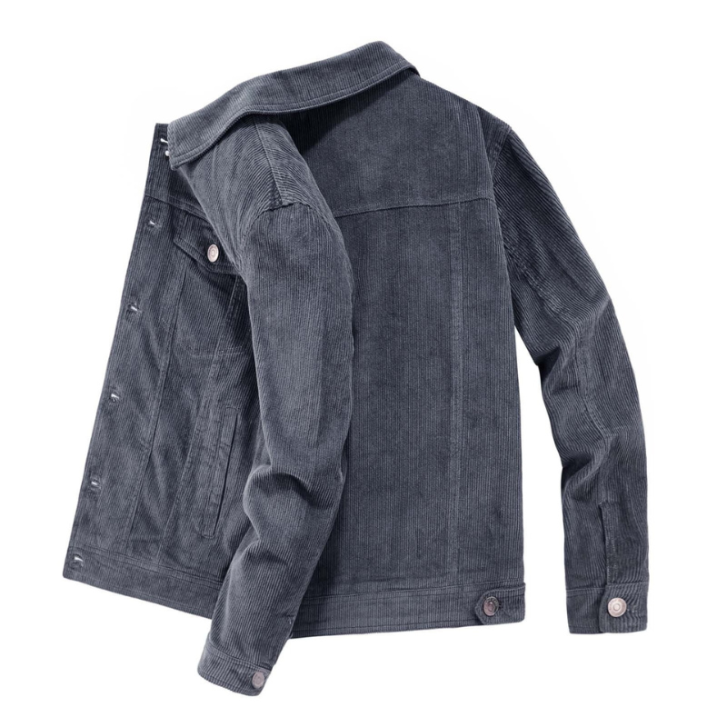 Herren Cordjacke Mit Klassischem Design