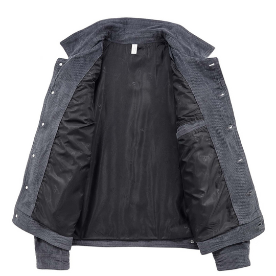 Herren Cordjacke Mit Klassischem Design
