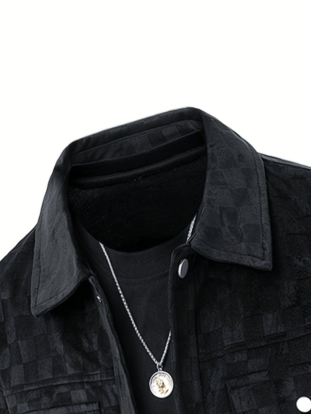 Herren Veloursjacke Mit Karostruktur
