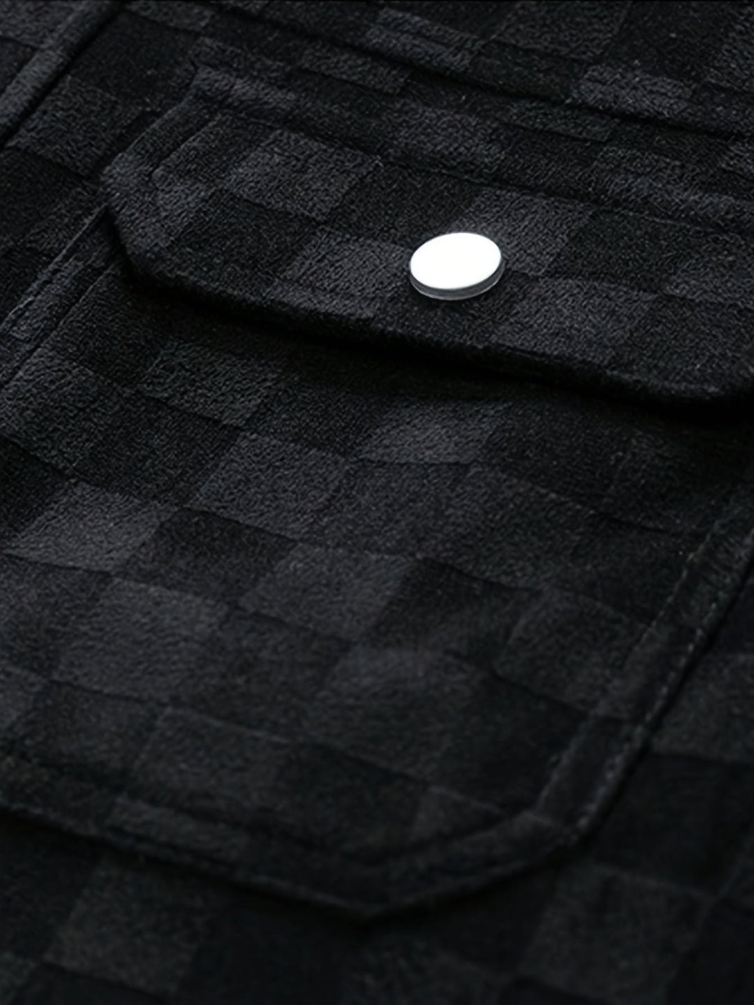 Herren Veloursjacke Mit Karostruktur