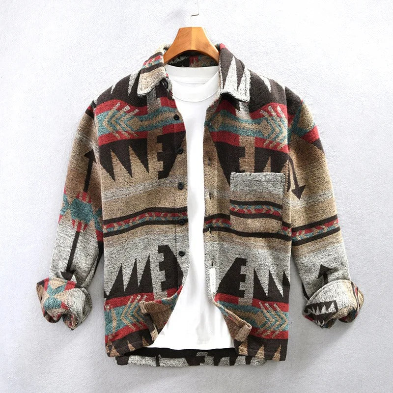 Herren Flanellhemd Im Vintage Stil Mit Weicher Textur