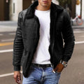 Herren Winterjacke Mit Kunstpelzfutter Und Modernem Schnitt