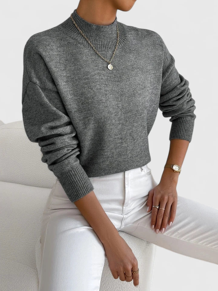 Damen Rollkragenpullover Mit Eleganter Passform