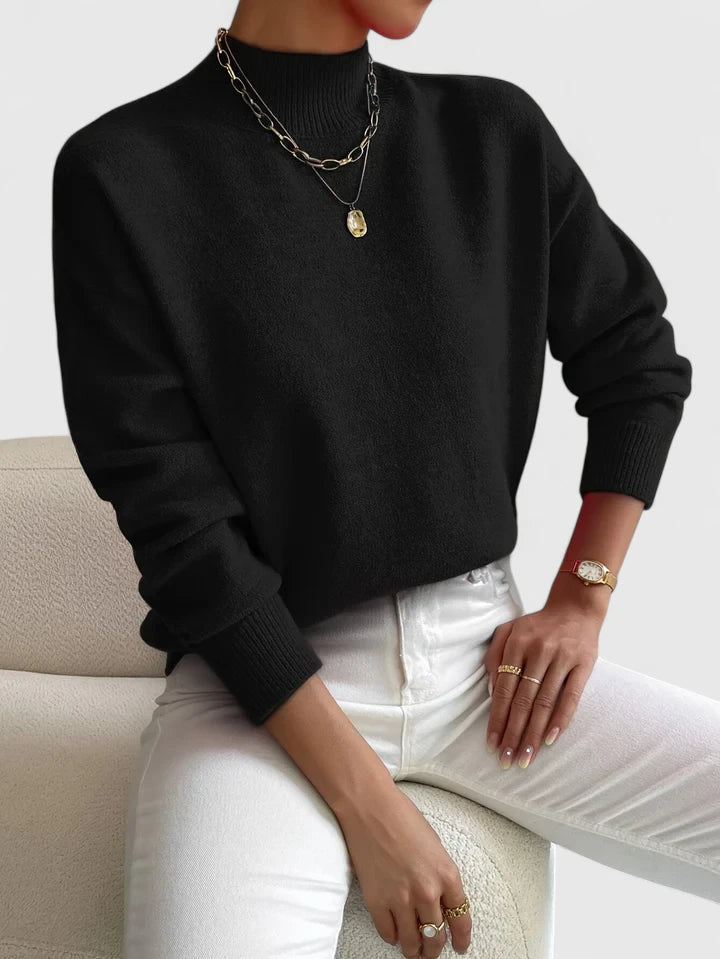 Damen Rollkragenpullover Mit Eleganter Passform