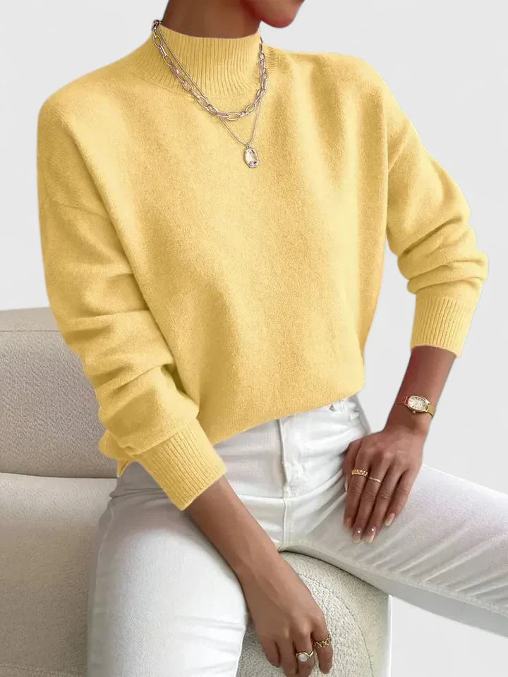 Damen Rollkragenpullover Mit Eleganter Passform