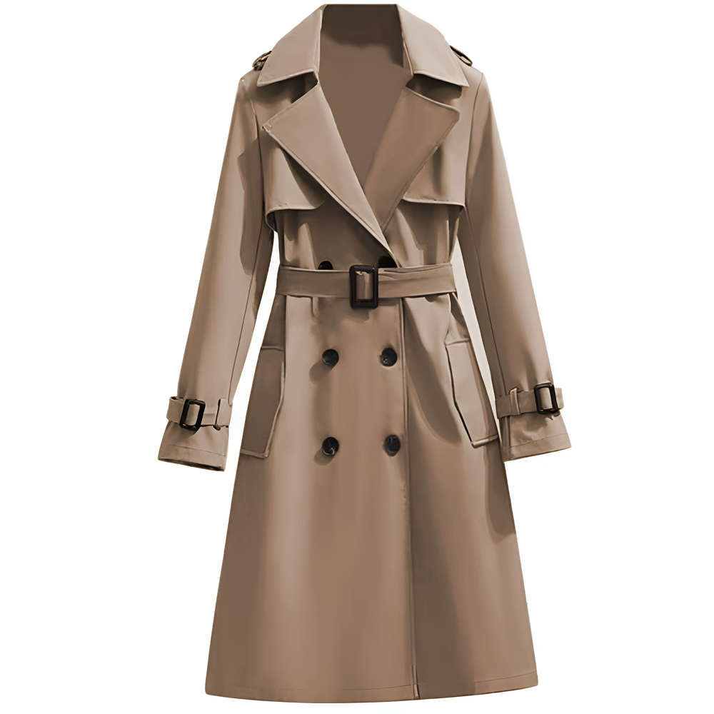 Damen Trenchcoat Mit Wasserabweisendem Design