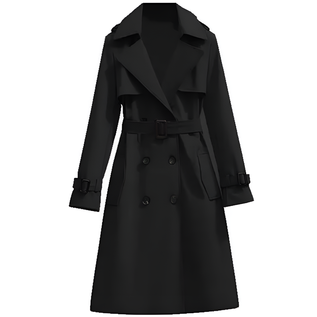 Damen Trenchcoat Mit Wasserabweisendem Design
