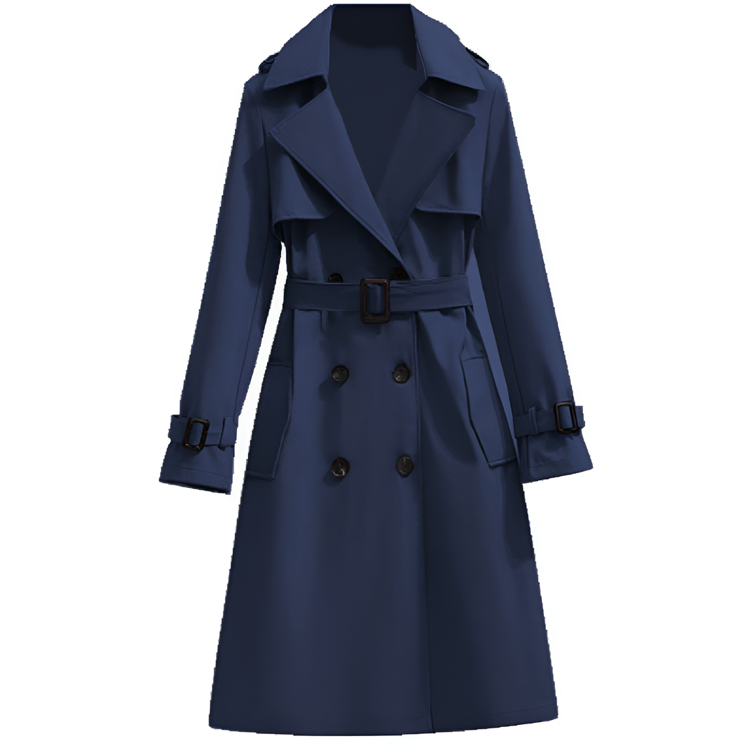 Damen Trenchcoat Mit Wasserabweisendem Design