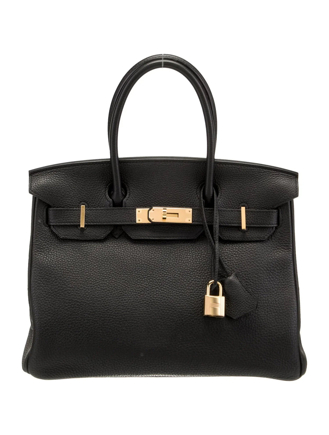 Elegante feste Handtasche mit Goldakzenten für Damen