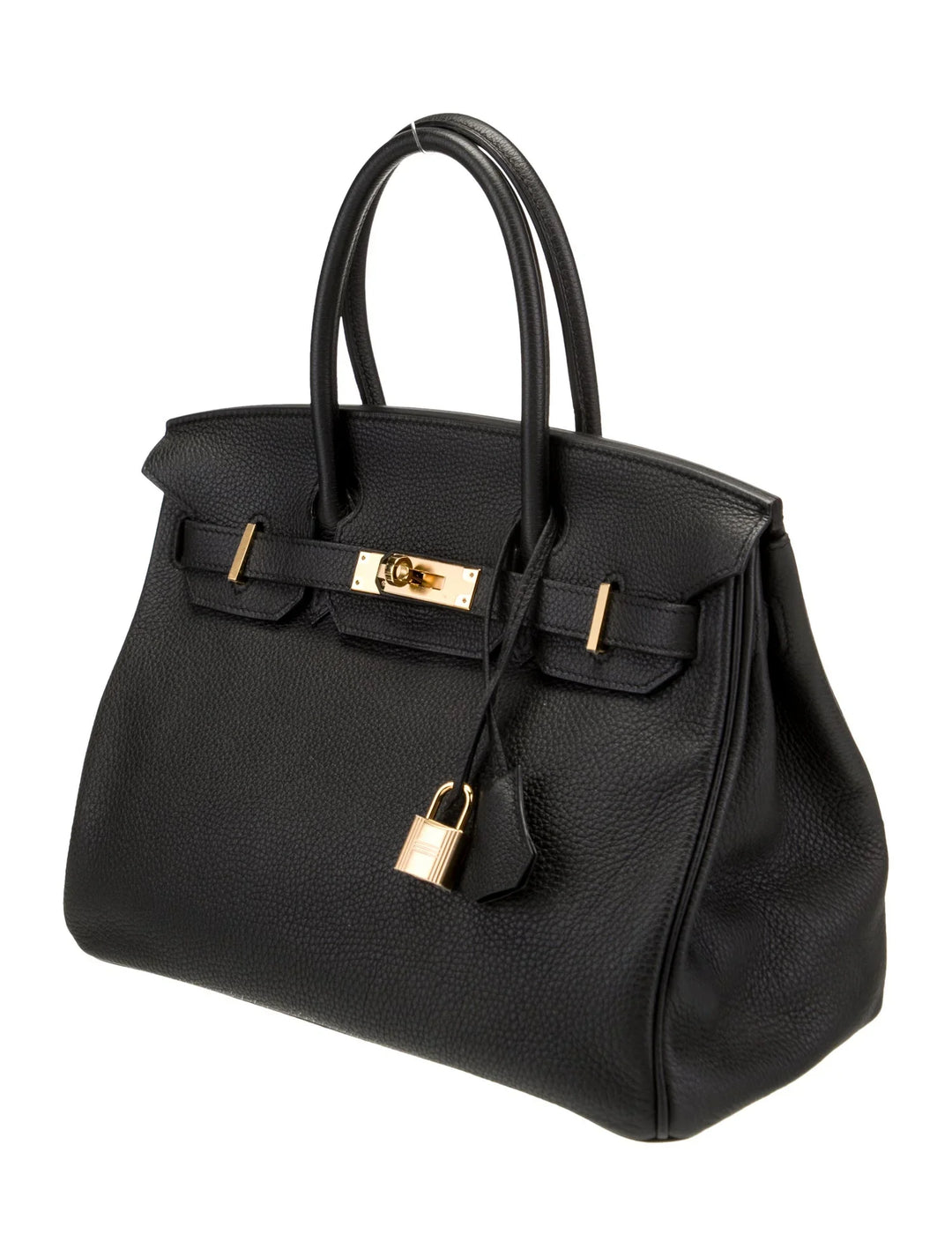 Elegante feste Handtasche mit Goldakzenten für Damen