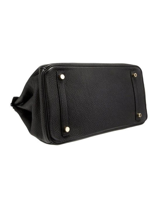 Elegante feste Handtasche mit Goldakzenten für Damen