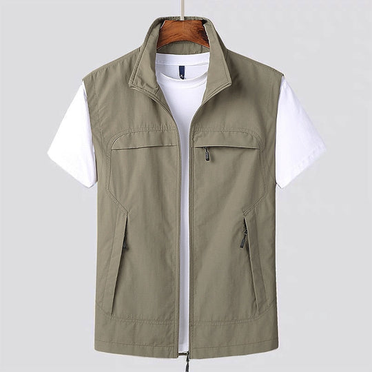 Herren Weste Mit Leichtem Design