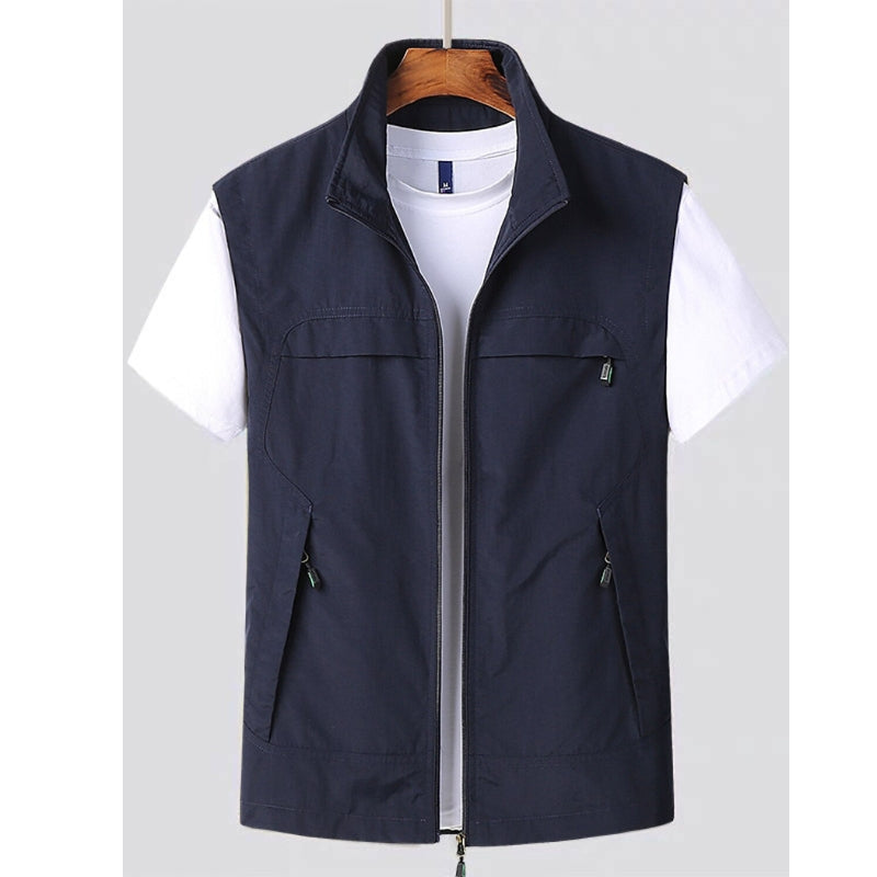 Herren Weste Mit Leichtem Design