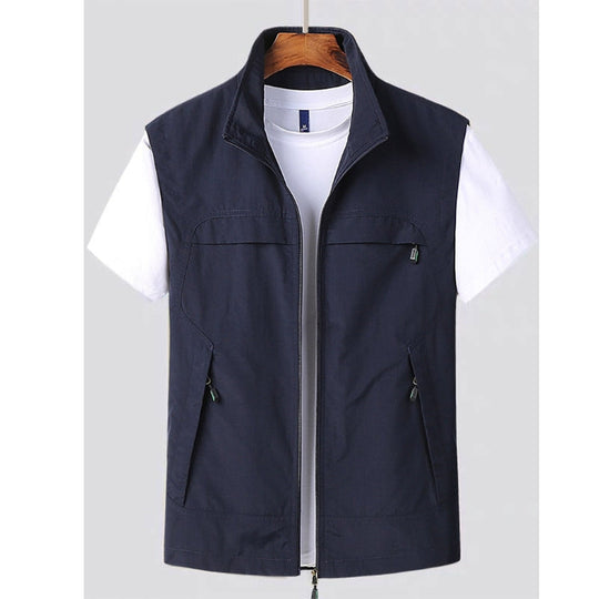 Herren Weste Mit Leichtem Design