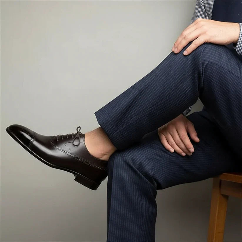 Herren Oxford Brogue Schuhe Für Hochzeit Und Feste