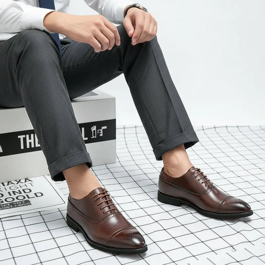Herren Oxford Brogue Schuhe Für Hochzeit Und Feste
