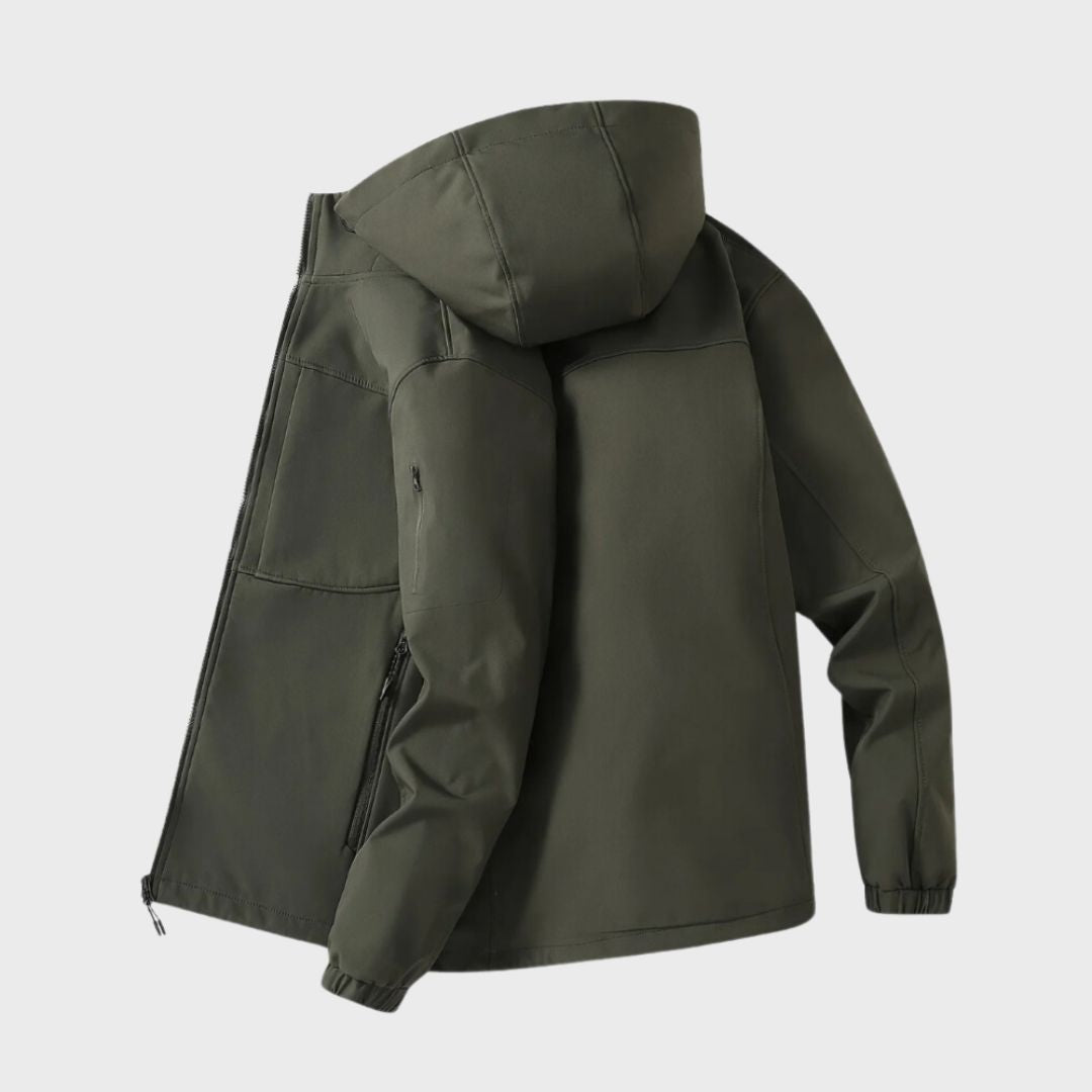 Herren Softshelljacke Mit Kapuze Und Funktionalem Design