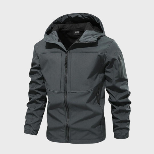 Herren Softshelljacke Mit Kapuze Und Funktionalem Design