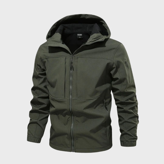 Herren Softshelljacke Mit Kapuze Und Funktionalem Design