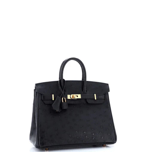 Elegante feste Handtasche mit Goldakzenten für Damen
