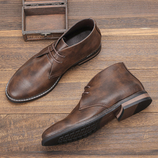 Herren Lederstiefel Mit Klassischem Schnitt