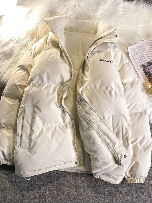 Damen Steppjacke Kurz Mit Hohem Kragen Und Reißverschluss