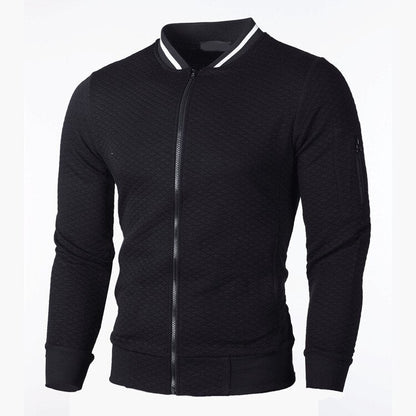 Herren Strickjacke Mit Reißverschluss Und Minimalistischem Design