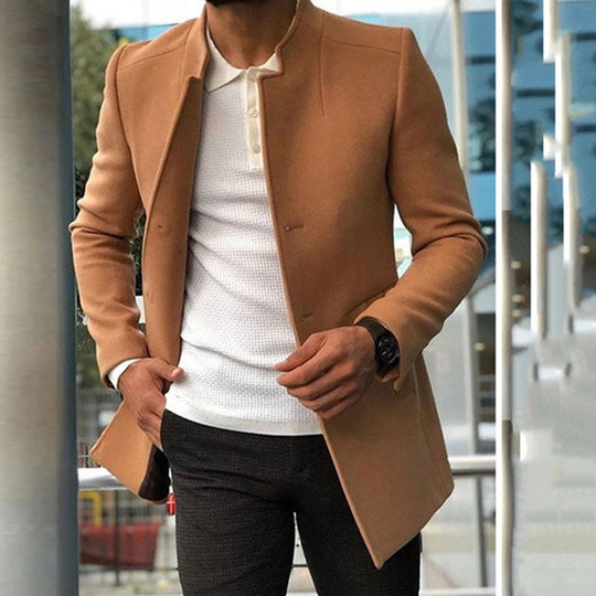 Herren Jacke Mit Klassischem Design Für Herbst Und Winter