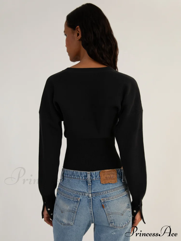 Damen Cardigan Mit Knopfleiste Im Casual Stil