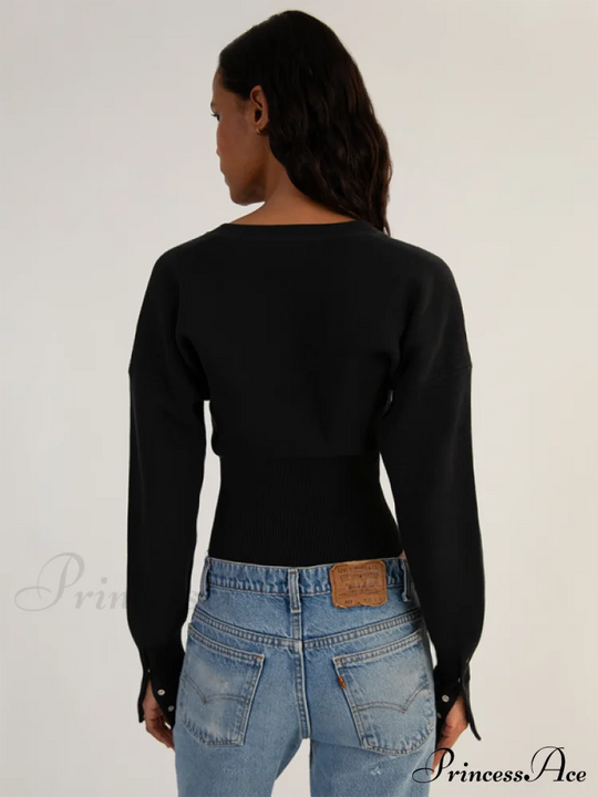 Damen Cardigan Mit Knopfleiste Im Casual Stil