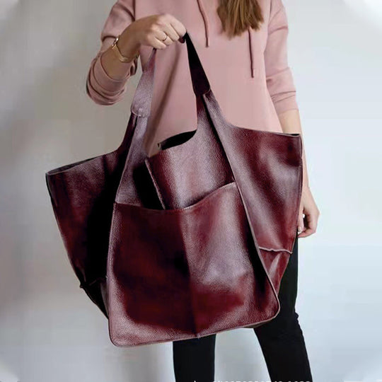 Geräumige Retro-Shopper-Tasche für Damen