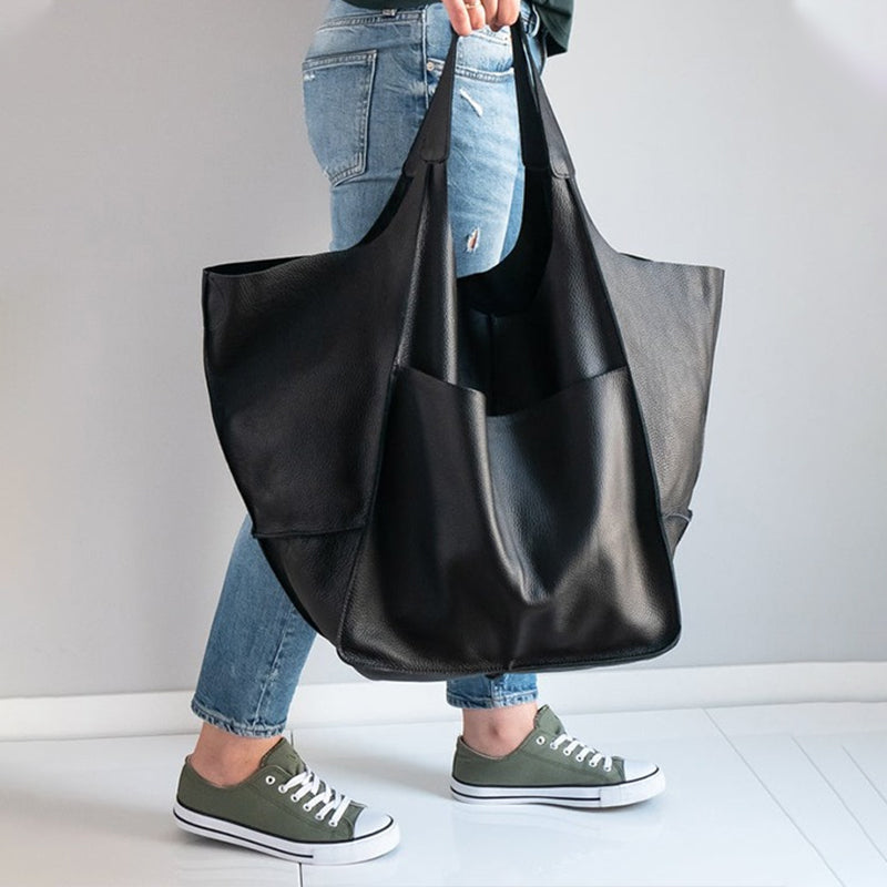 Geräumige Retro-Shopper-Tasche für Damen