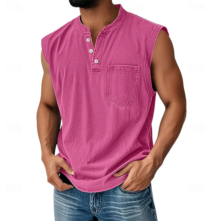 Herren Tanktop im Vintage Look mit lockerer Passform für den Sommer