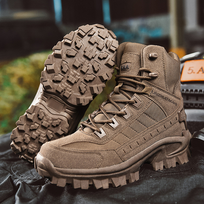 Herren Militärstiefel Mit Reißverschluss Und Rutschfester Sohle
