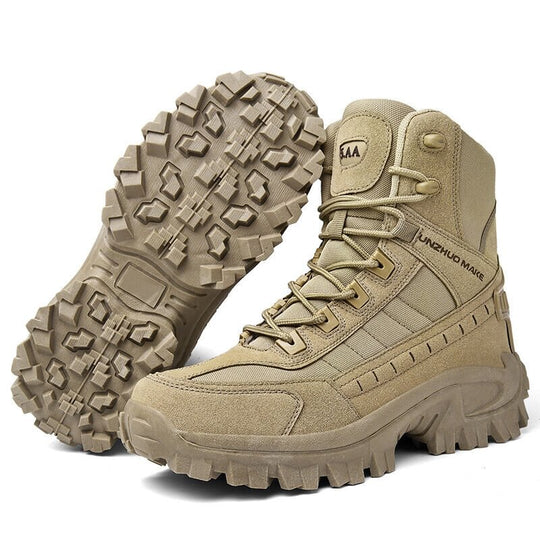 Herren Militärstiefel Mit Reißverschluss Und Rutschfester Sohle