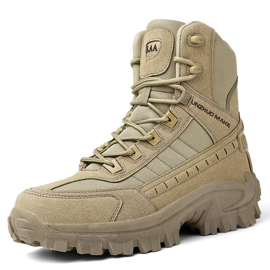Herren Militärstiefel Mit Reißverschluss Und Rutschfester Sohle