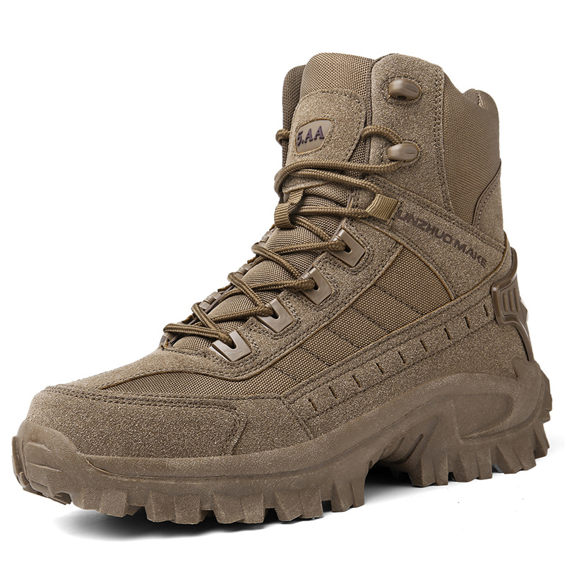 Herren Militärstiefel Mit Reißverschluss Und Rutschfester Sohle