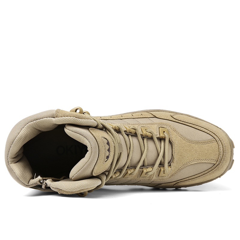 Herren Militärstiefel Mit Reißverschluss Und Rutschfester Sohle