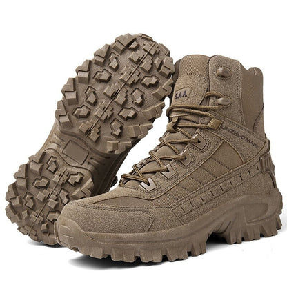 Herren Militärstiefel Mit Reißverschluss Und Rutschfester Sohle