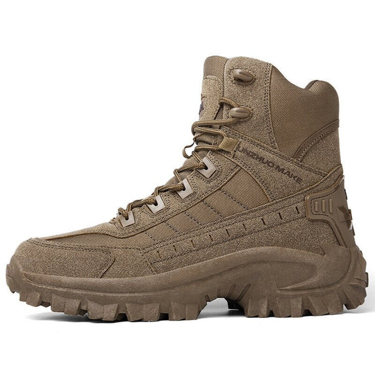 Herren Militärstiefel Mit Reißverschluss Und Rutschfester Sohle