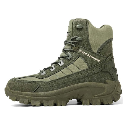 Herren Militärstiefel Mit Reißverschluss Und Rutschfester Sohle
