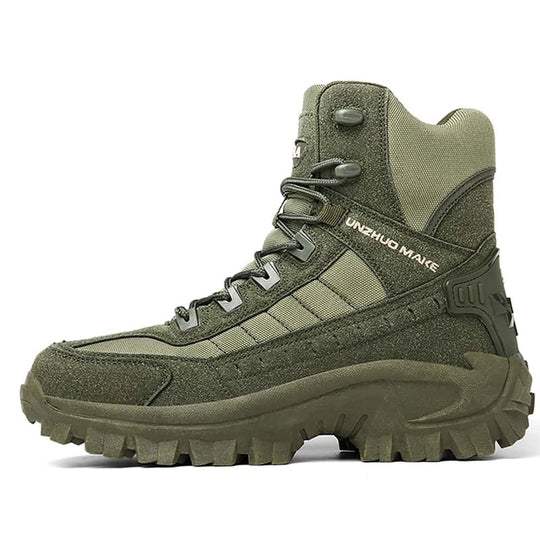 Herren Militärstiefel Mit Reißverschluss Und Rutschfester Sohle
