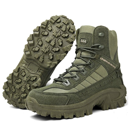 Herren Militärstiefel Mit Reißverschluss Und Rutschfester Sohle