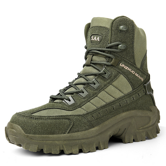 Herren Militärstiefel Mit Reißverschluss Und Rutschfester Sohle