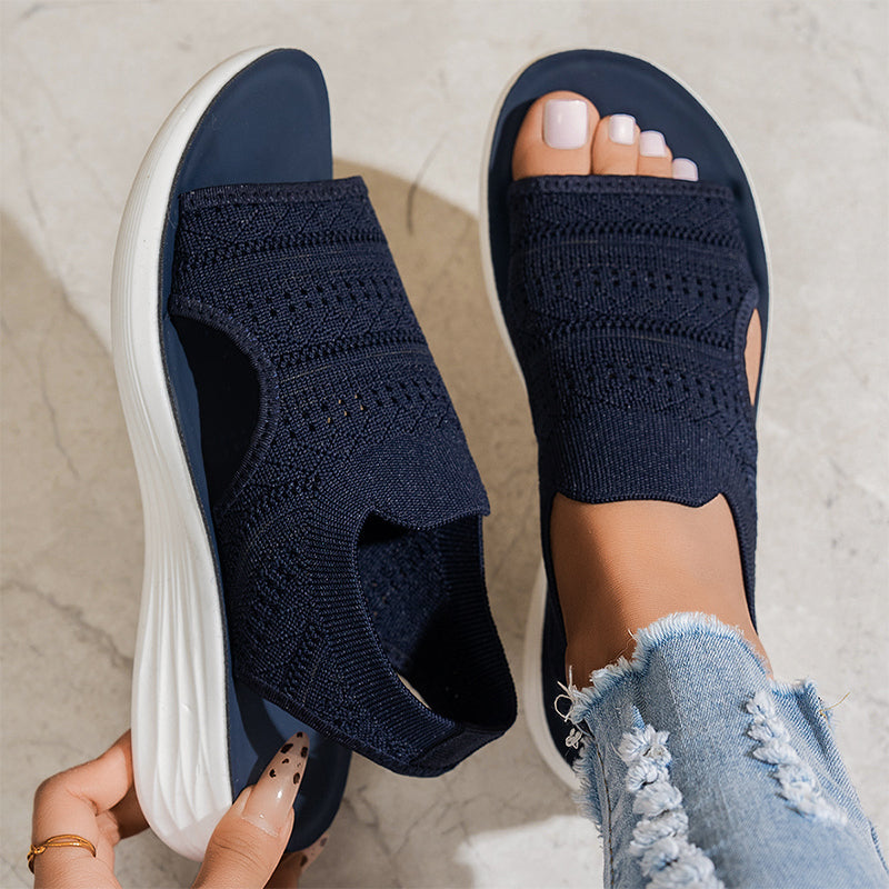 Damen Sandalen mit gepolstertem Fußbett als Paar abgebildet
