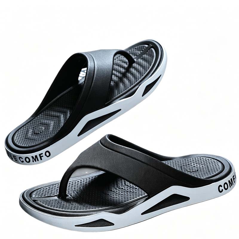 Herren Zehentrenner Sandalen mit strukturierter Laufsohle